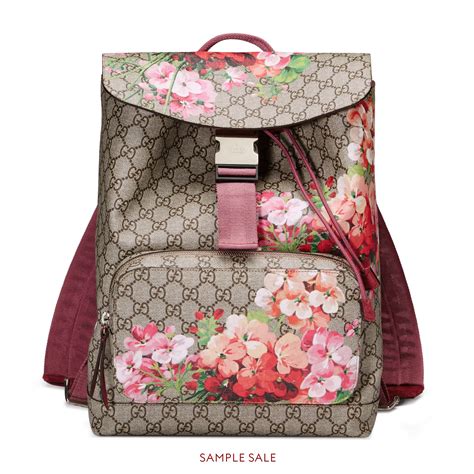 gucci backpack rose|gucci backpack with blue flowers.